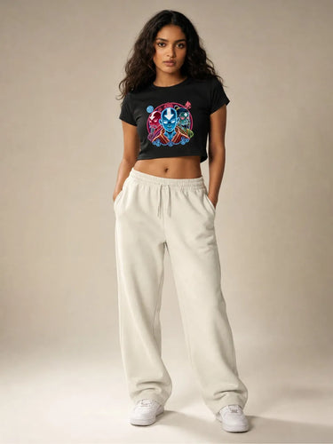 Avatar aang Avatar State Crop Top front