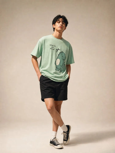 Dragon t shirt front boy standing