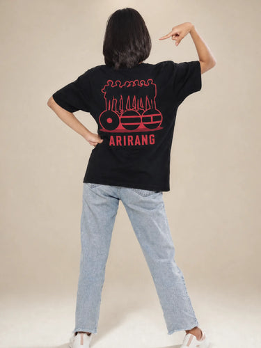 Arirang Black Oversized T-Shirt For Women