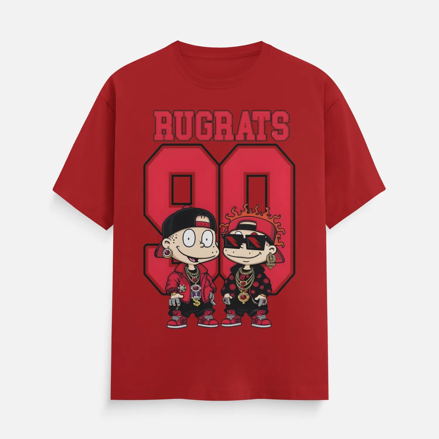 Rugrats Red Colour t shirt for men
