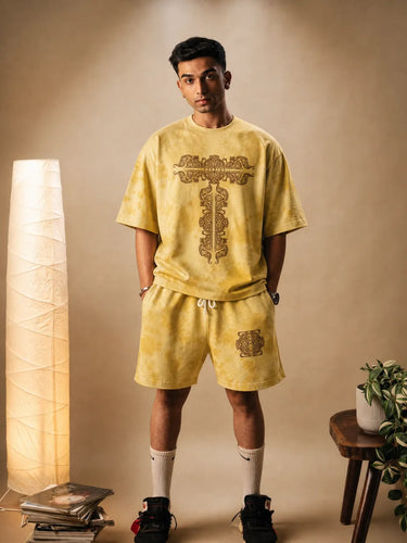 Tie and Dye shorts mens