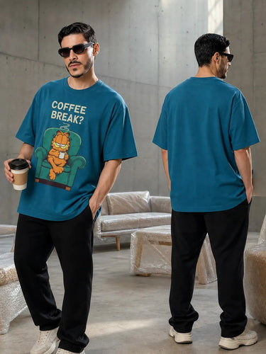 Coffee Break Oversized T-shirt For Men