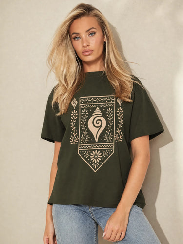 Warli art T shirt For Women front
