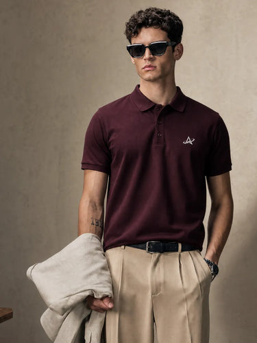 Maroon Polo T-Shirt