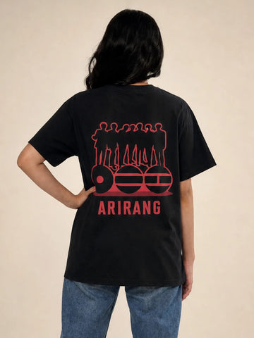 Arirang Black Oversized T-Shirt For Women.