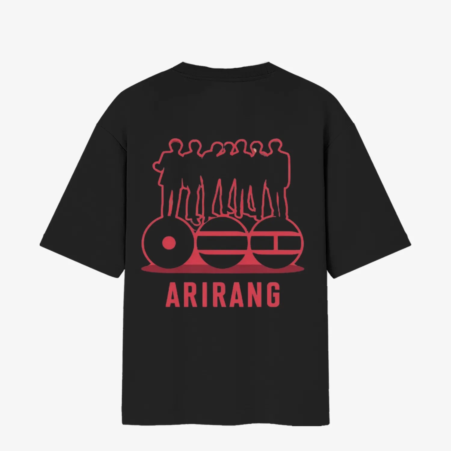 Arirang Black Oversized T-Shirt For Women.