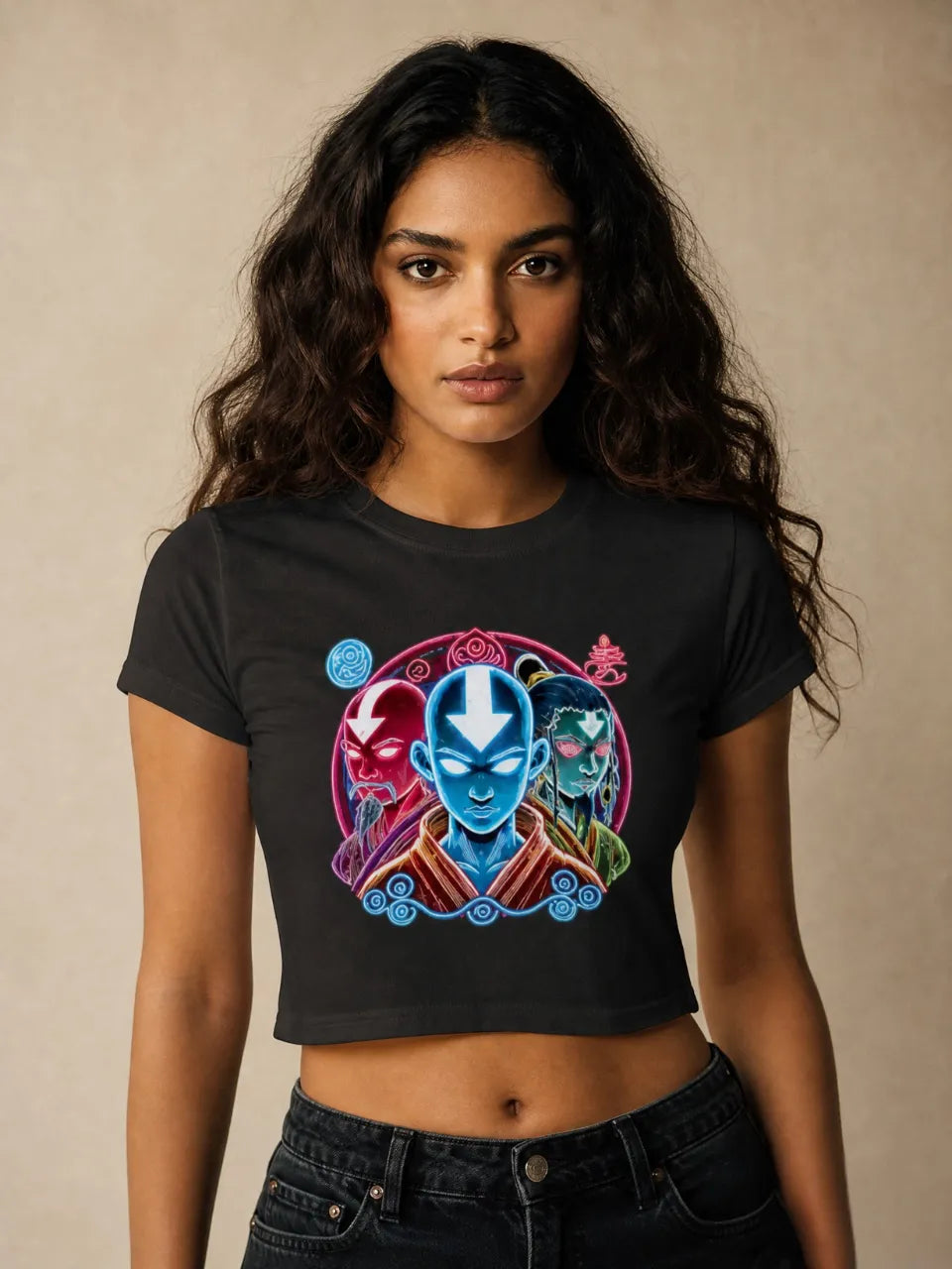 Avatar aang Avatar State Crop Top