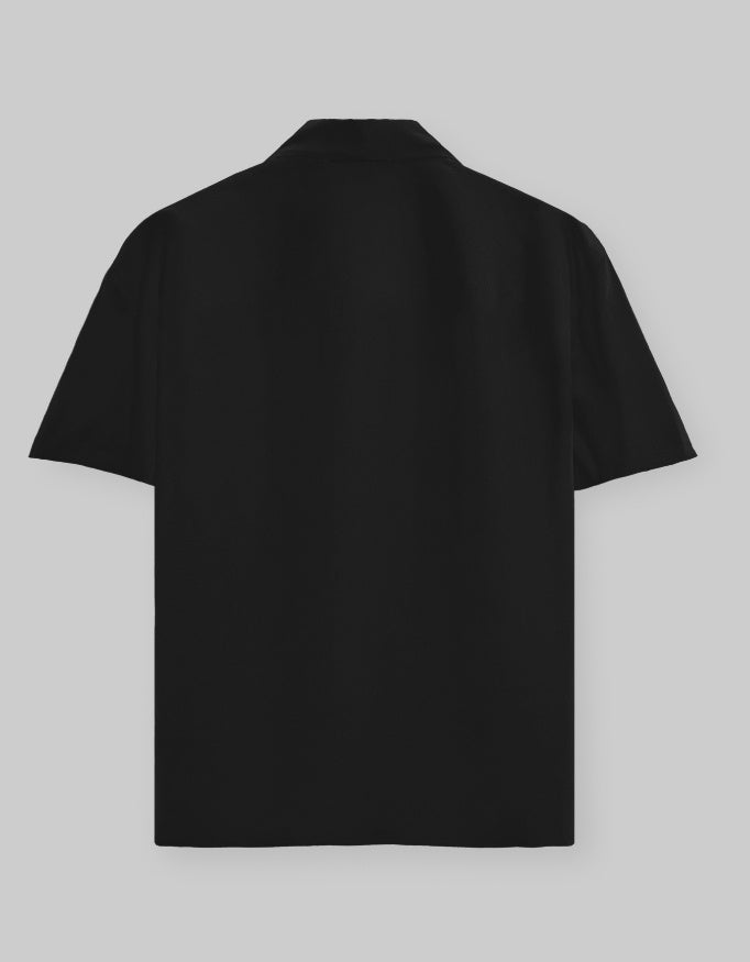 Black Unisex Oversized Shirt.