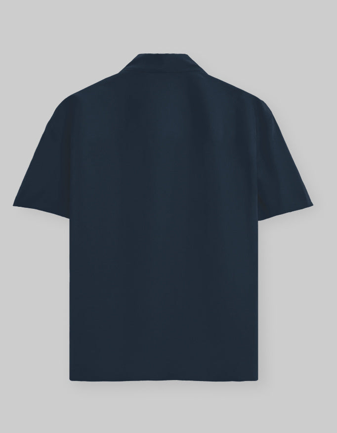 Navy Blue Unisex Oversized Shirt.