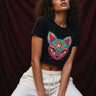 Black Cat Cropped Baby T-Shirt