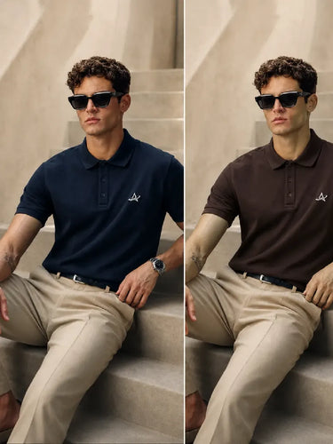 Navy Blue Polo T-Shirt