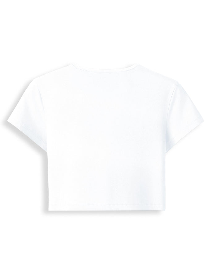 Daisy Duck  white baby tee.