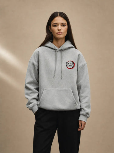Demon Slayer Hoodies Front Girl Standing