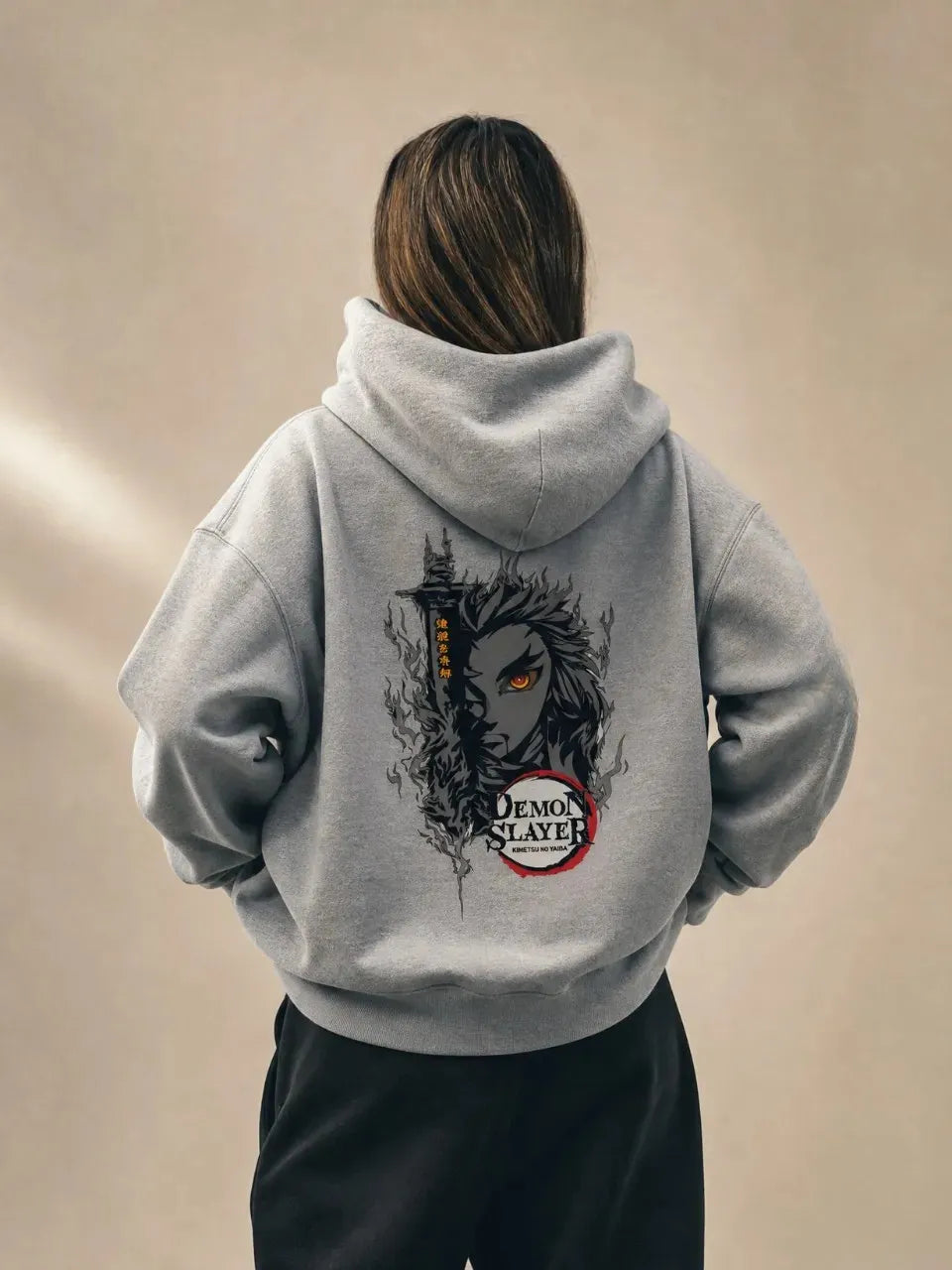 Demon Slayer Hoodies Front Girl back