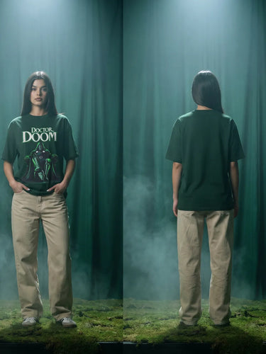 Dr Doom T-Shirt For Women Stand front and back