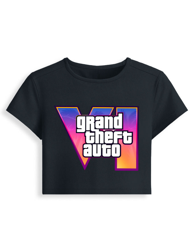 GTA VI NAVY BLUE  Baby Tee.