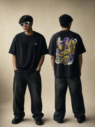 Gemini Kanon Oversized T-Shirt for boy back & front pose