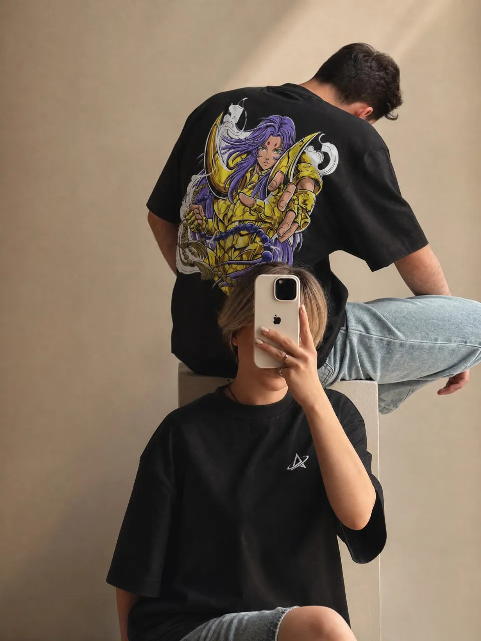 Gemini Kanon Oversized T-Shirt for boy back pose close up