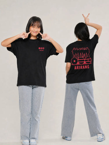 Arirang Black Oversized T-Shirt For Women
