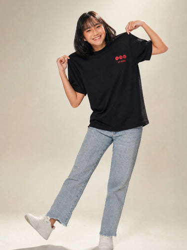 Arirang Black Oversized T-Shirt For Women