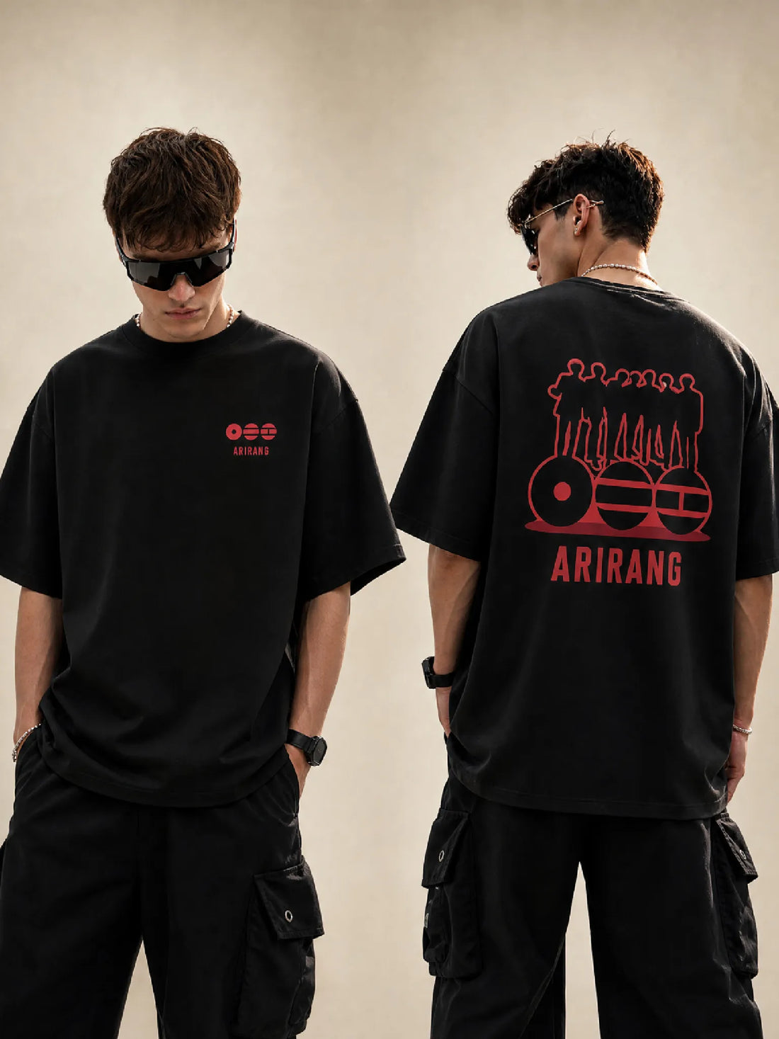 Arirang Black Oversized T-Shirt