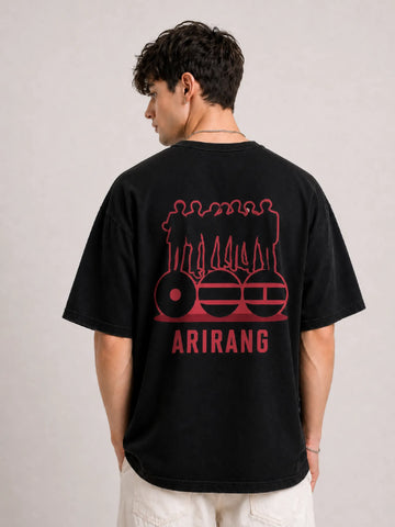 Arirang Black Oversized T-Shirt