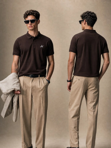 Coffee Brown Polo T Shirt