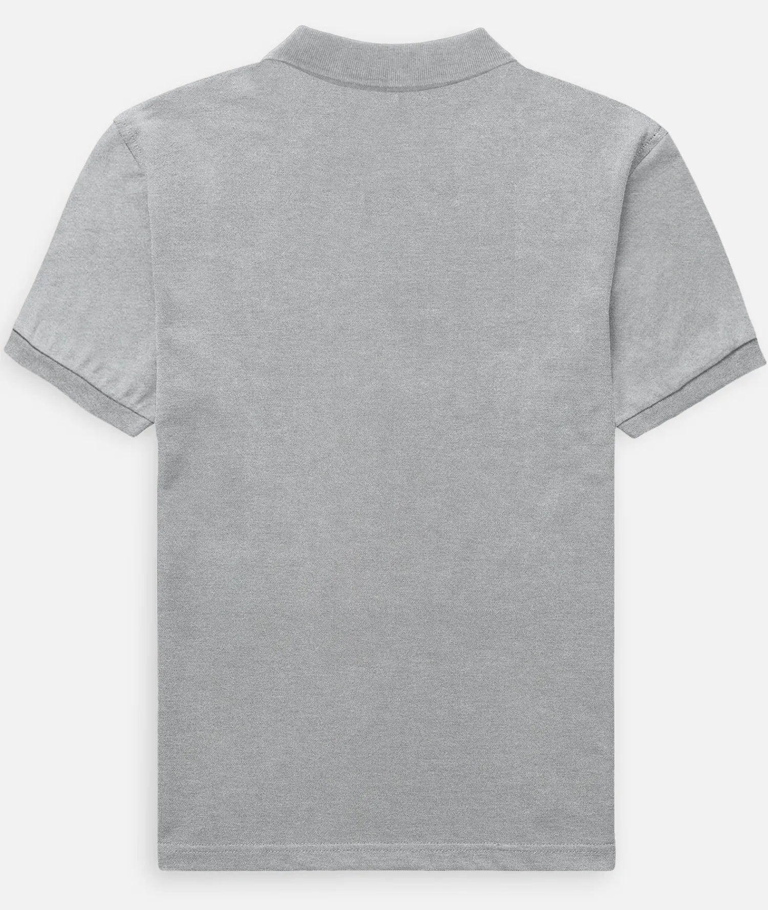 Grey Melange Polo T Shirt.
