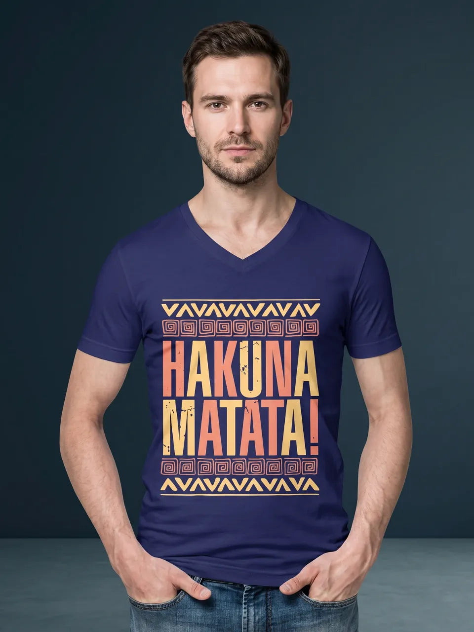 Hakuna Matata T Shirt stand Men Front