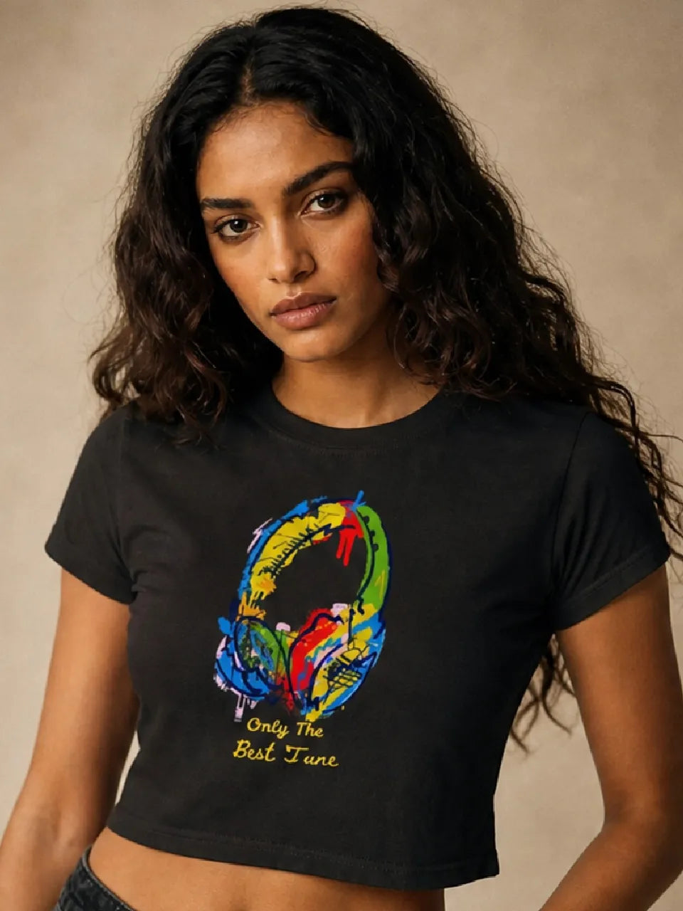 Headphone 240 GSM baby tee