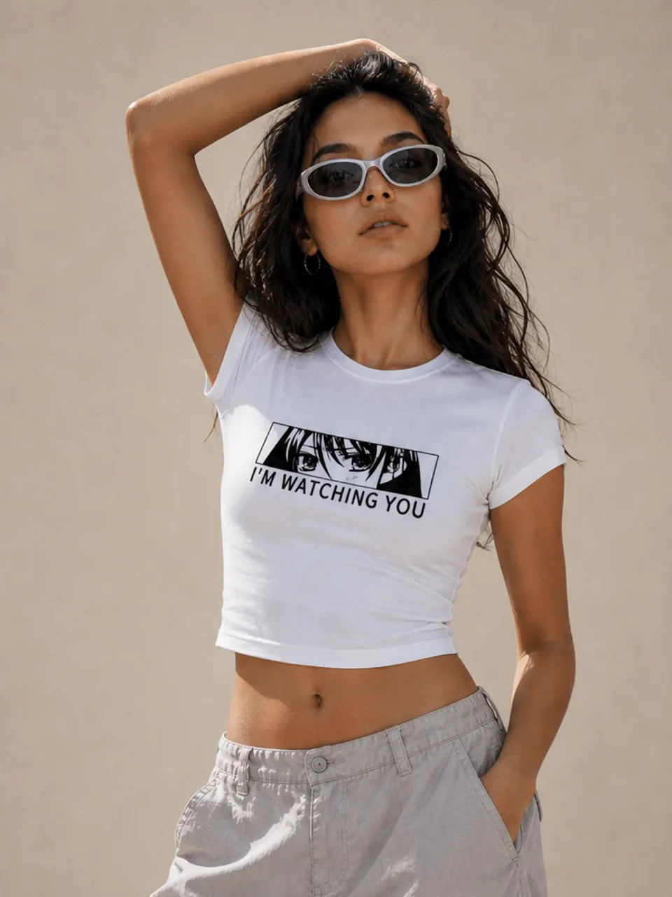I M Watching You 240 GSM baby tee