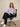 Lavender Shirt For Women sitting on chair front pose