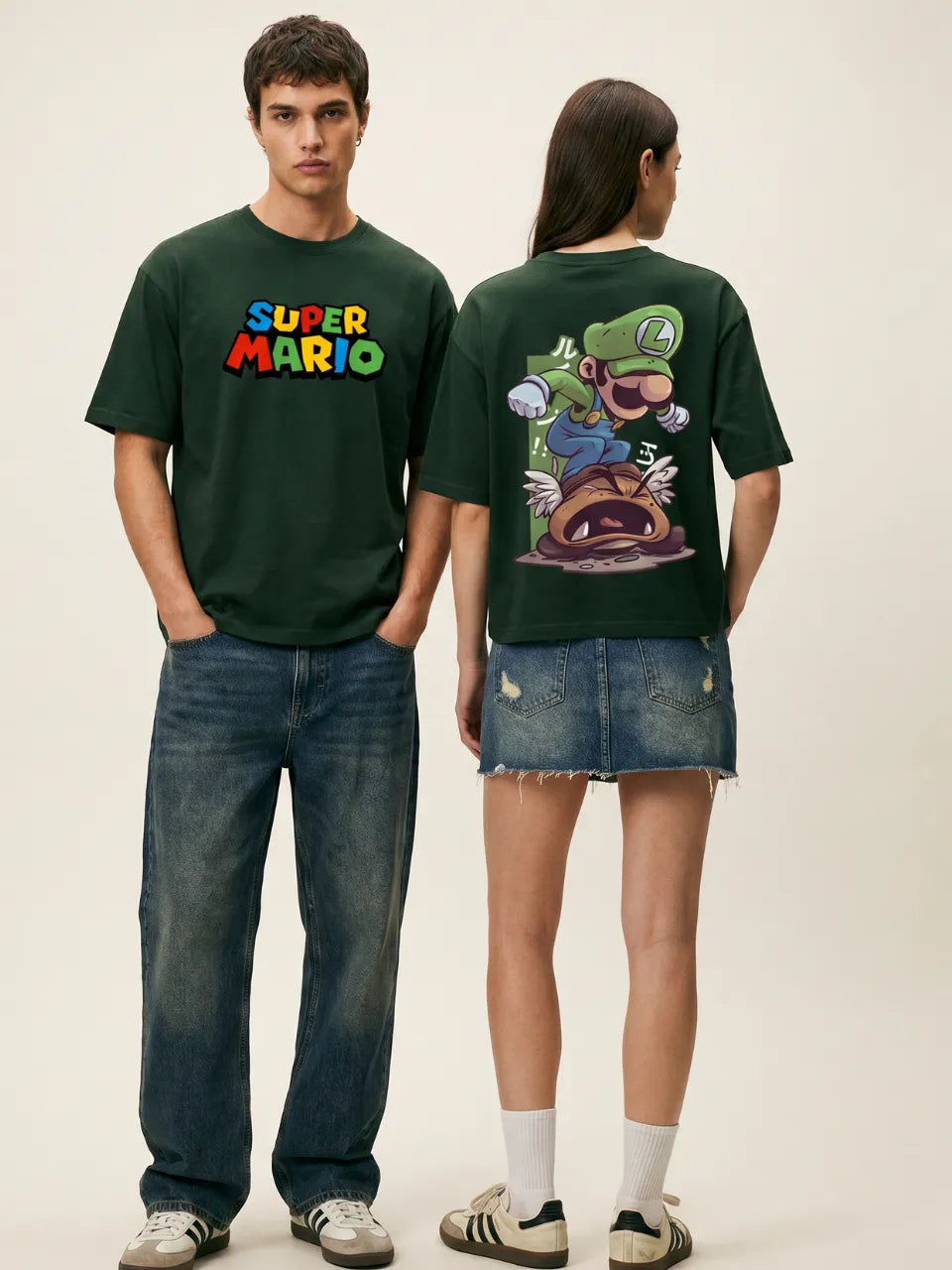 Mario Luigi T-Shirt front back