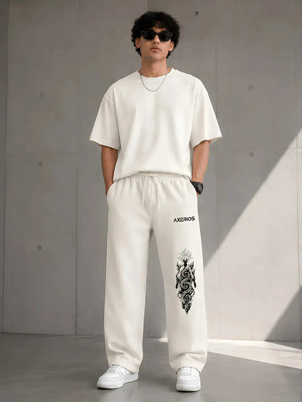 Relaxed Fit Sweatpants 260 GSM Cotton Blend Axerios Axerios