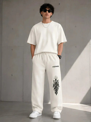 Relaxed Fit Sweatpants 260 GSM Cotton Blend Axerios Axerios
