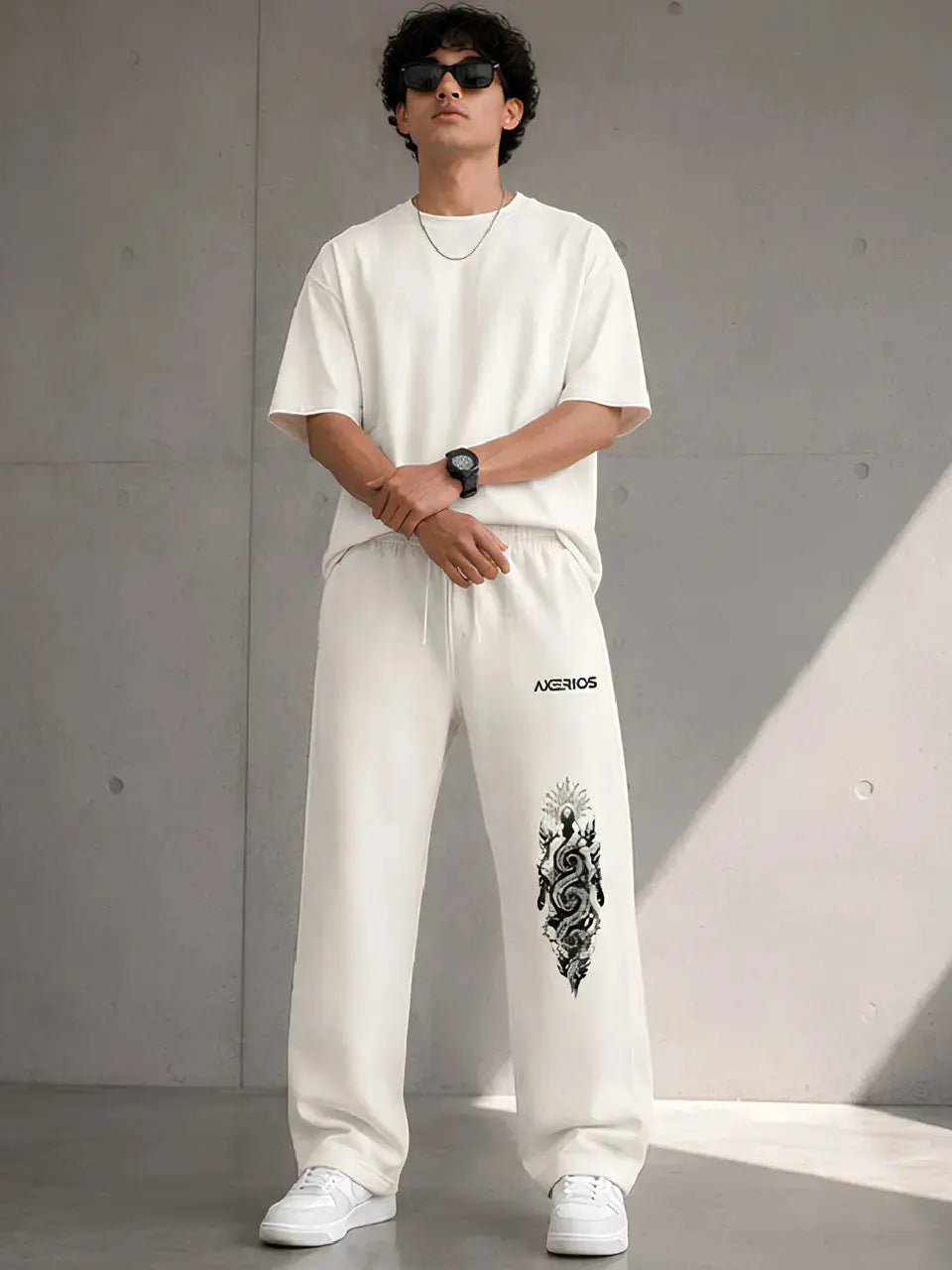 Relaxed Fit Sweatpants 260 GSM Cotton Blend Axerios Axerios