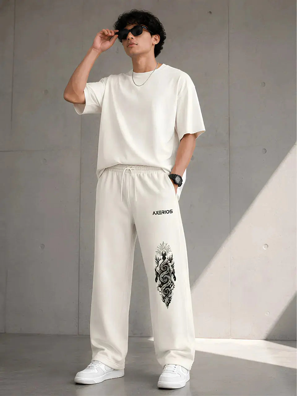 Relaxed Fit Sweatpants 260 GSM Cotton Blend Axerios Axerios