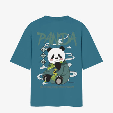 Panda Oversized T-shirt Back Mockup