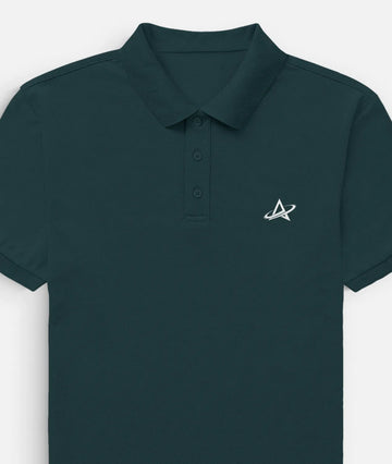 Petrol Blue Polo T-Shirt.