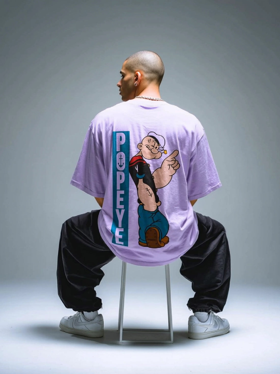 Popeye t shirt back