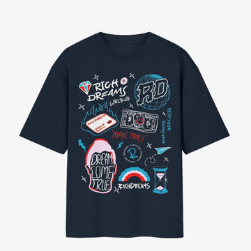 Rich Dream  branded Oversized T-Shirt.
