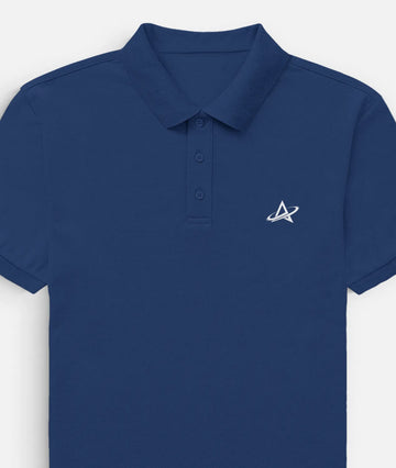 Royal Blue Polo T Shirt.