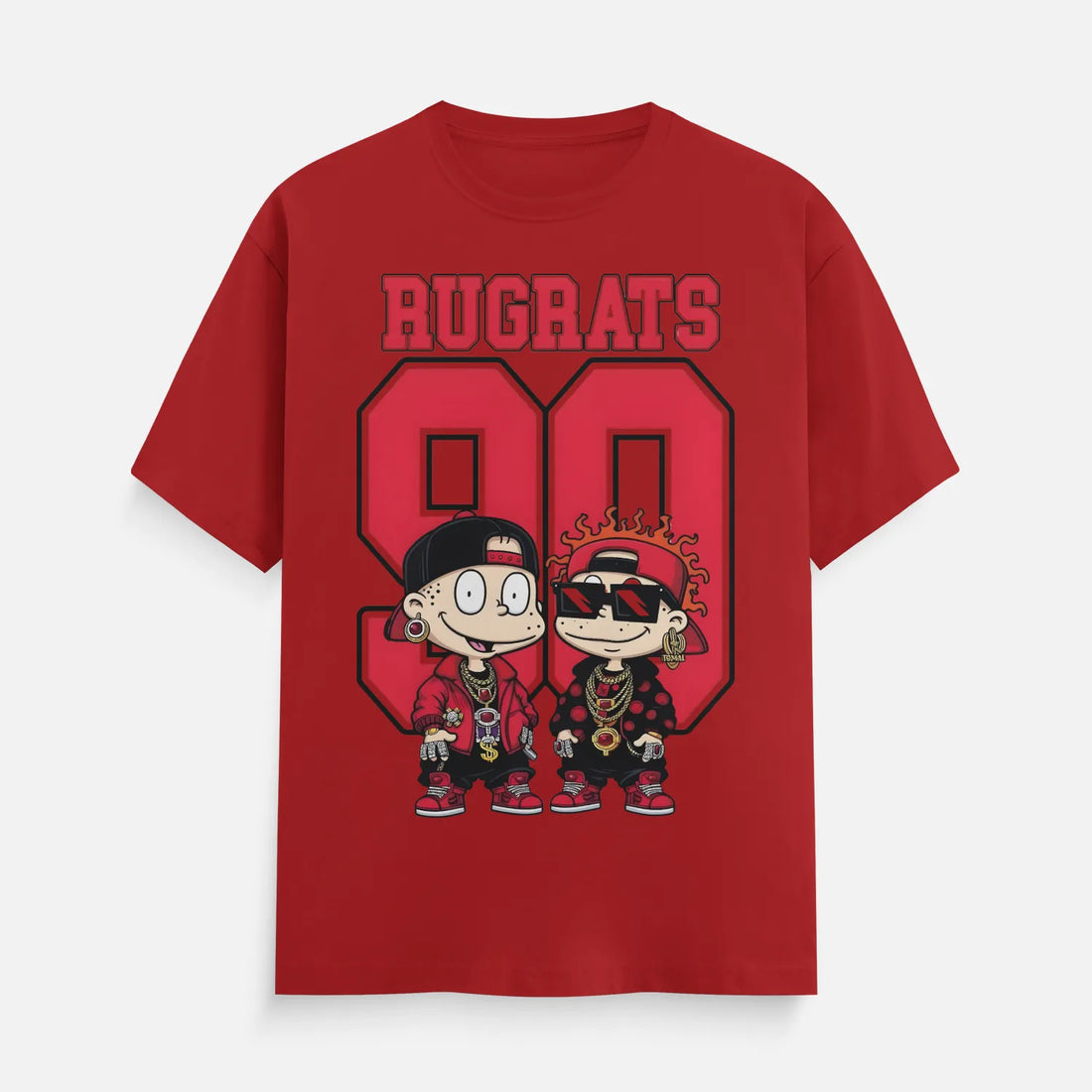 Rugrats Red Colour t shirt for men.