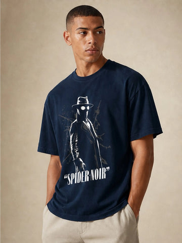 Spider Noir Oversized T Shirt