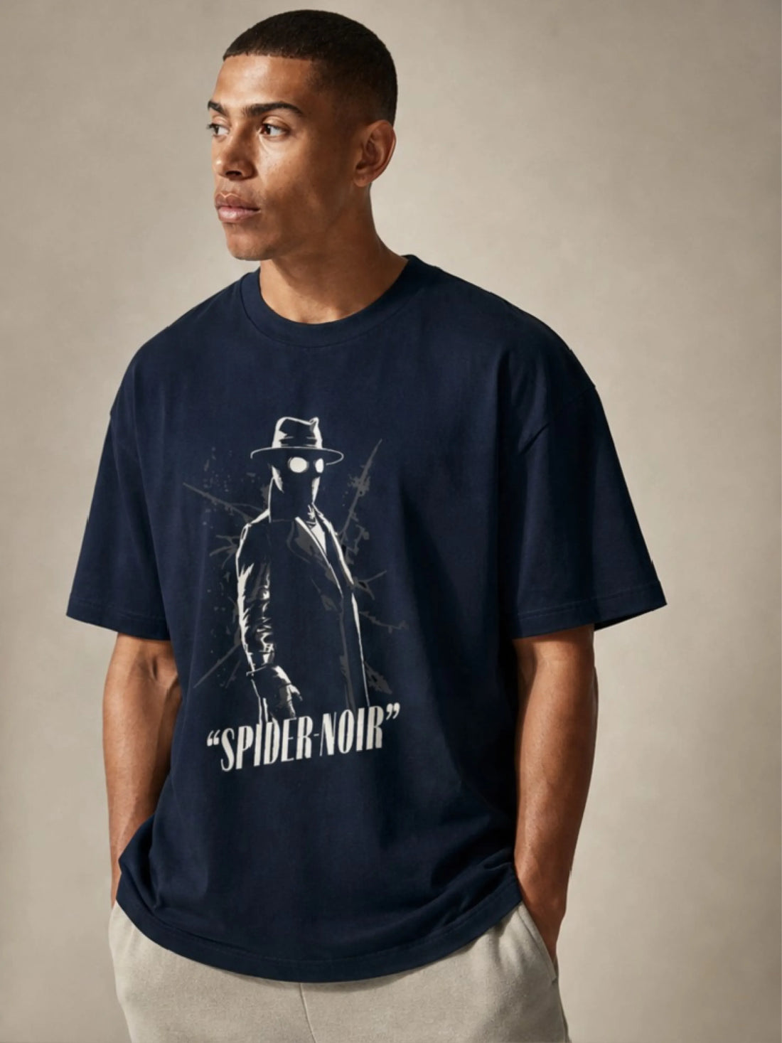Spider Noir Oversized T Shirt