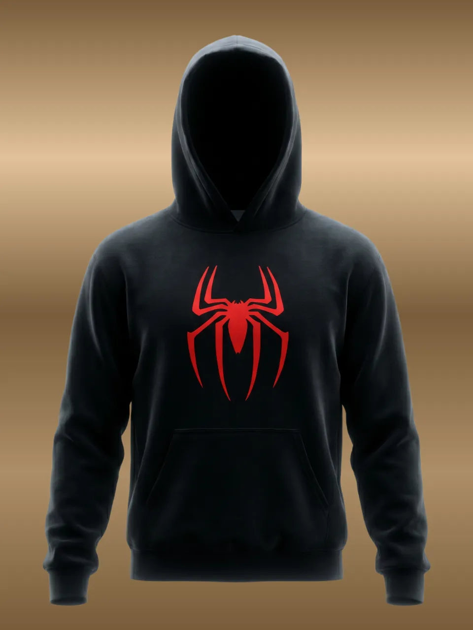 SpiderMan Black Hoodie for Men.