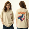 Supima Superman T shirt front and back