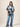 Tie-dye Black and White T-Shirt for Women standng front pose with hands in inner pocket