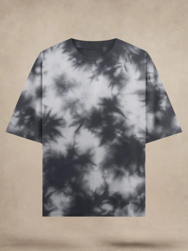 Tie-dye Black and White T-Shirt front mockup