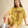 Tie and Dye shorts for women 2